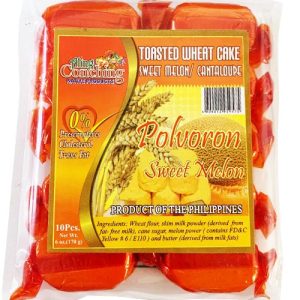 Aling Conching – Polvoron süße Melone- gerösteter Weizenkuchen – süße Melone / Cantaloupe – 10 Stück – 170 G