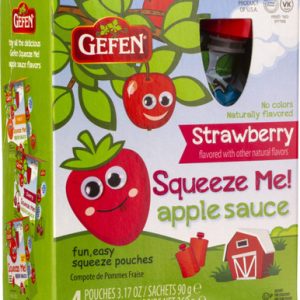Gefen Erdbeer-Apfel-Saucenbeutel, 3,17 Unzen (4 Zählung)