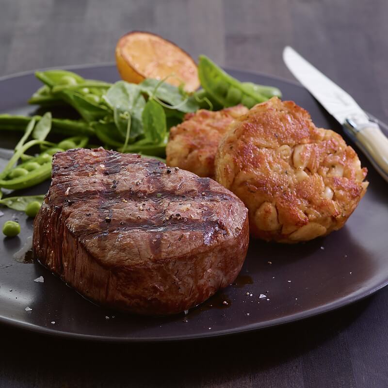 Super TrimmedTM Filet Mignon und Krabbenkuchen