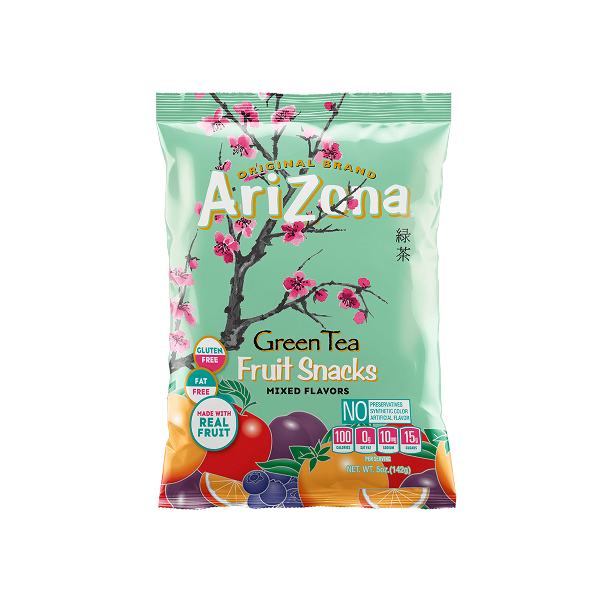 Arizona Grüner Tee Obst Snack 5oz Tasche (US)
