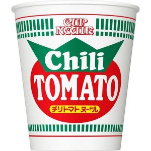 Nissin Cup Nudeln Chili Tomatengeschmack Instant Ramen würzig & würzig – Tokyo Snack Land