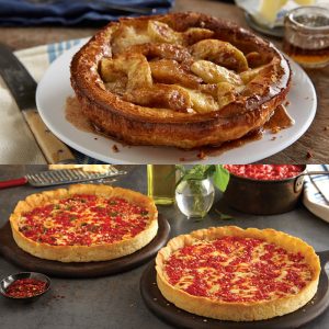 2 Apfel Villa Apfelpfannkuchen & 2 Lou's Pizzas