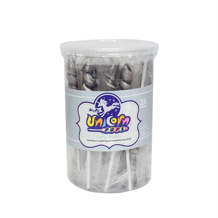 Silber Mini Einhorn Pops – 24 Stück Wanne