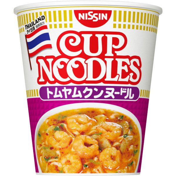 Nissin Tasse Nudel Tom Yam Kung Fusion von authentischen thailändischen Aromen in Instant Ramen -Tokyo Snack Land