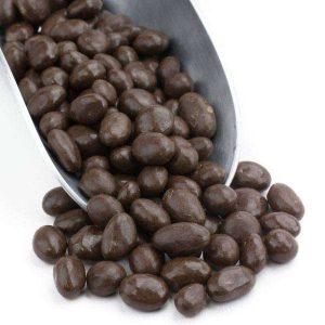 Carob Coated Rosinen, Zucker gesüßt