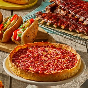 Vienna Hot Dog Kit, zwei Anker Rippen & 1 Lou-Pizza