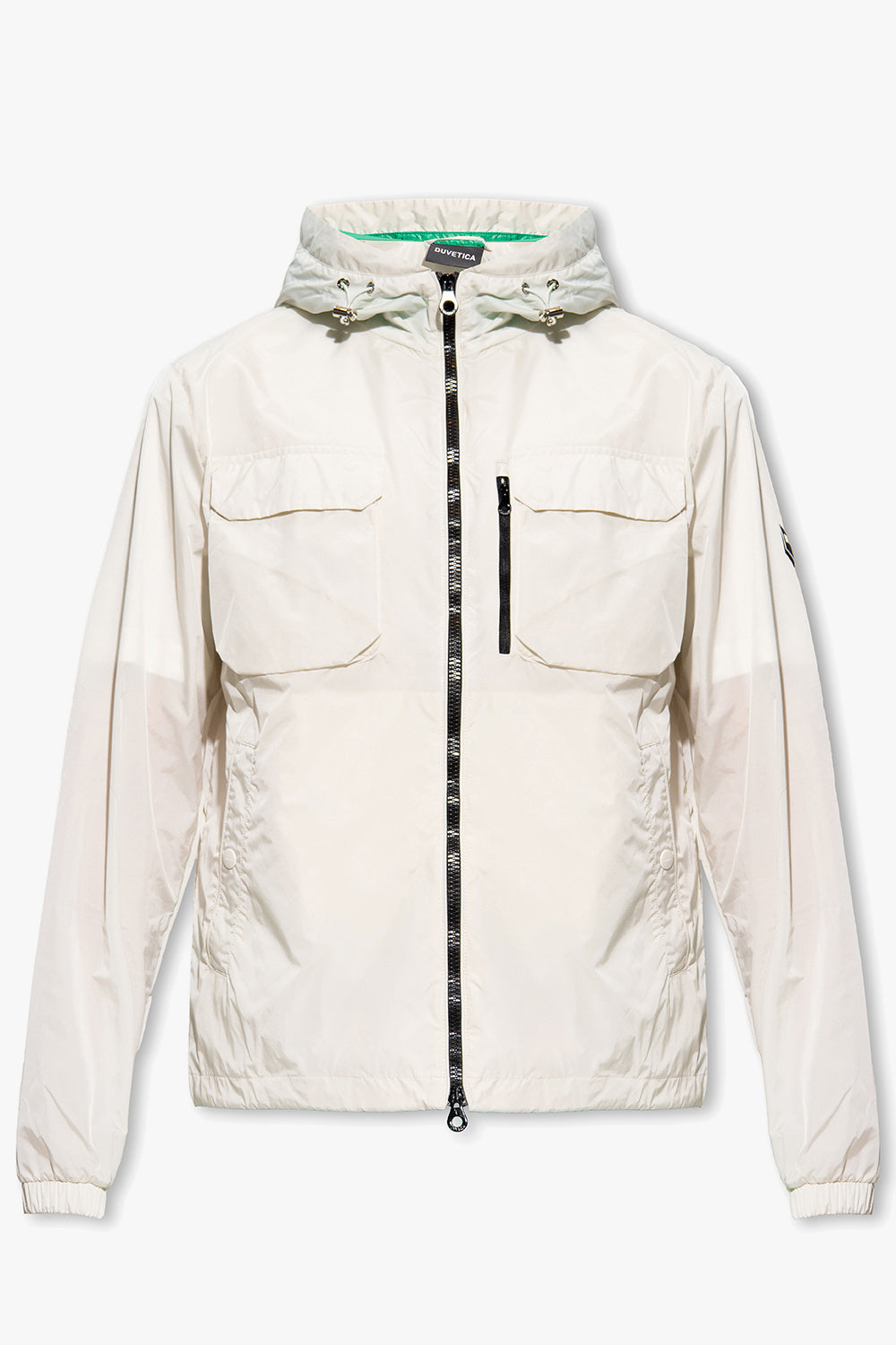 Duvetica New Herren Kapuzenjacke weiß Windbreaker Zip Up
