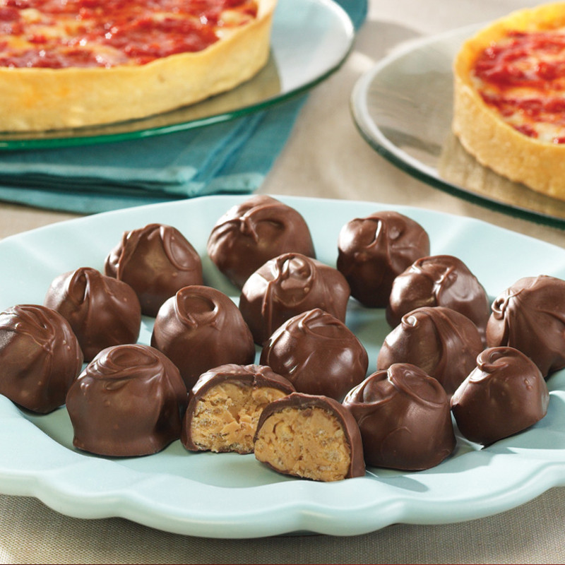 Kay's Erdnussbutter Crunch Balls und 2 Lou's Pizzas