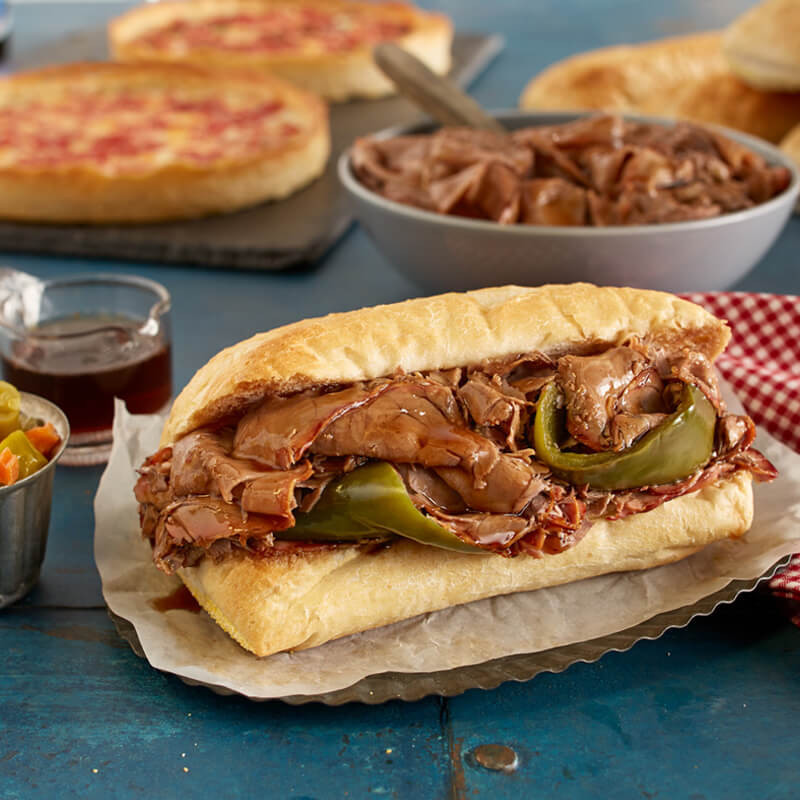 Portillo's Italian Rindfleisch Kit und 2 Lou's Pizzas