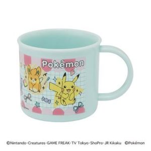 Pokémon Kinderbecher mit Namensaufkleber, Spülmaschinensafe, in Japan hergestellt