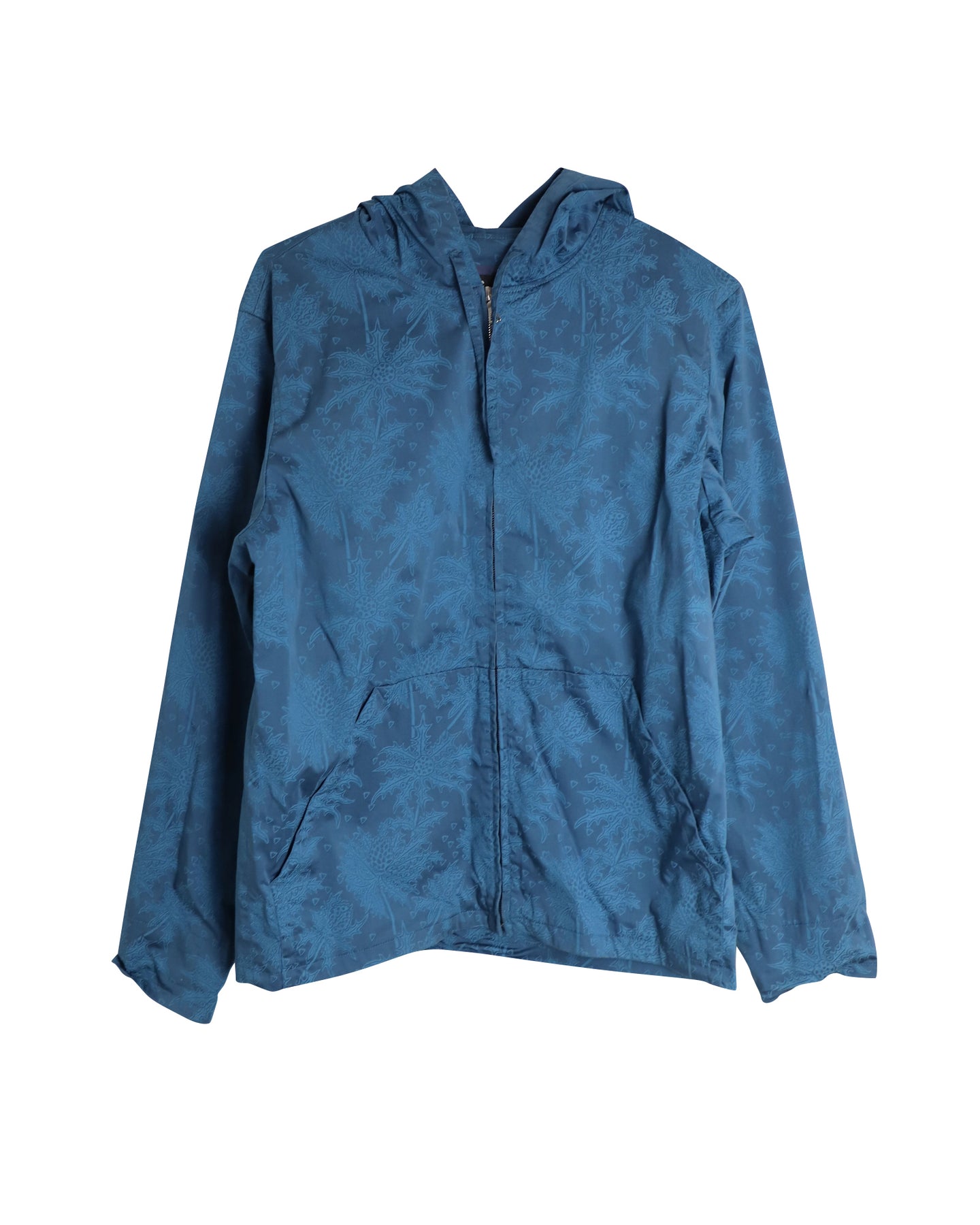 A.P.C. Bill Bedruckte Kapuzenjacke aus blauer Baumwolle