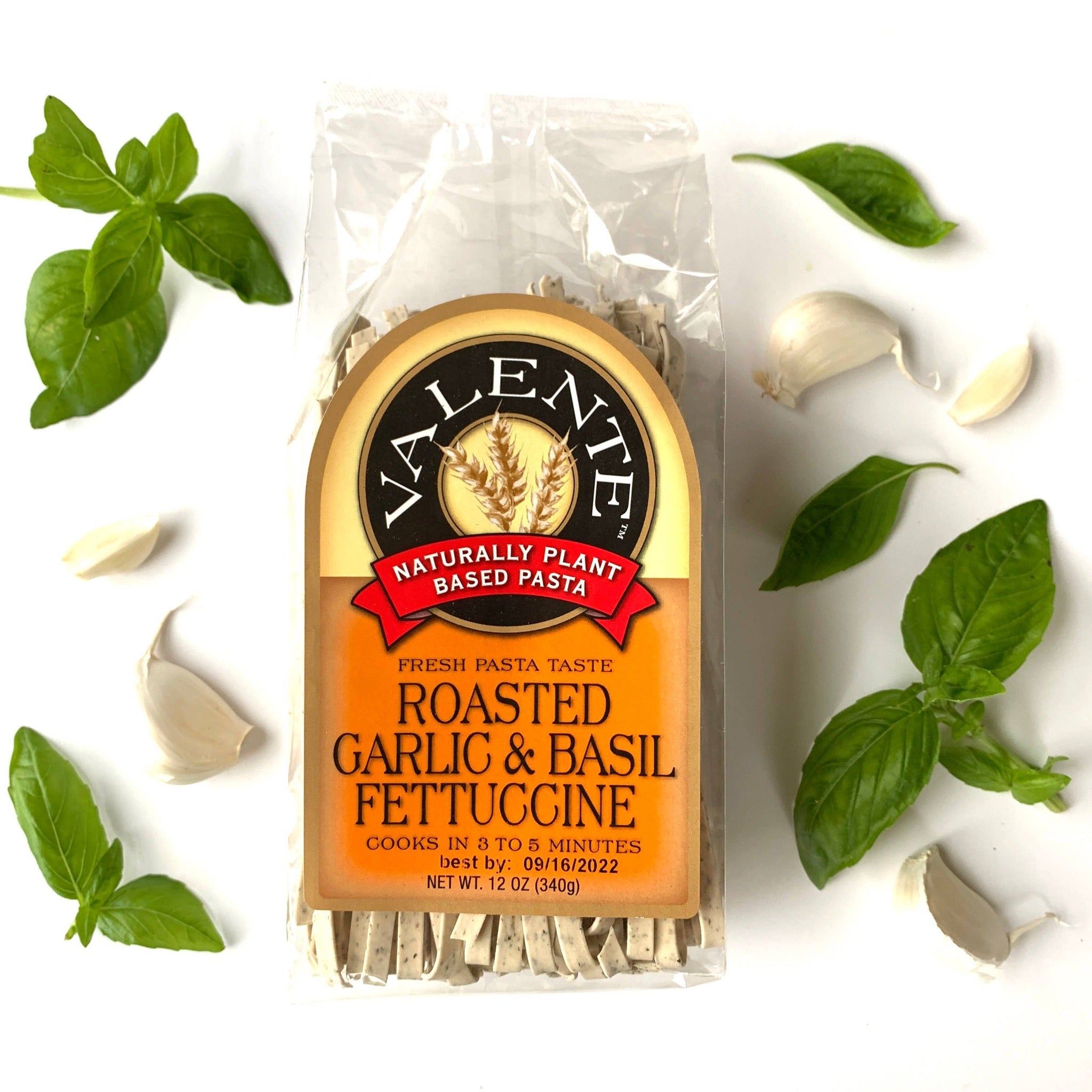 Valente’s – Gerösteter Knoblauch und Basilikum Fettuccine