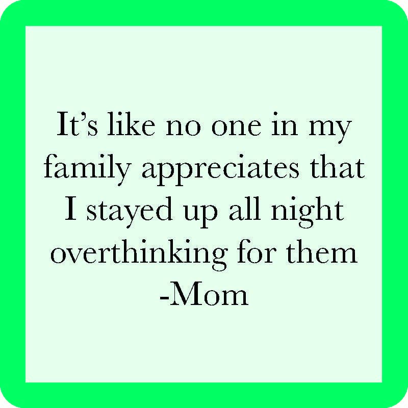 Drinks on Me Untersetzer – Overthink Mom