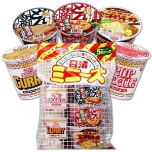 Nissin Mini Instant Tasse Nudeln Sortiment 5 Tassen