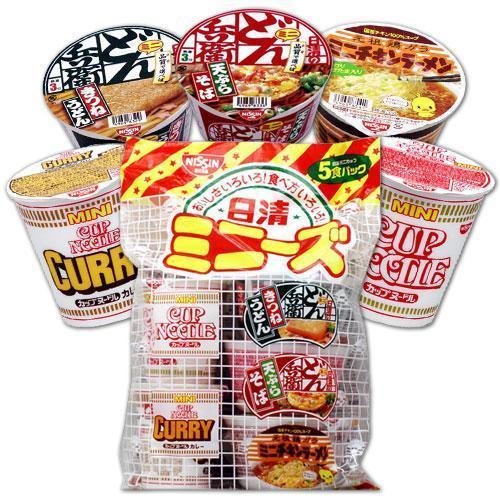 Nissin Mini Instant Cup Nudeln Sortiment 5 Tassen