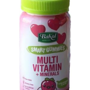 Bakol Mehrfarbig Vitamin + Mineralien Erdbeergeschmack, 60 Gummibärchen