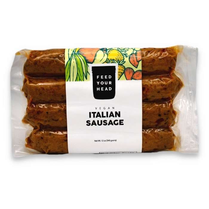 Füttern Sie Ihren Kopf – Vegane italienische Wurst, 4er Packung – bei PlantX kaufen