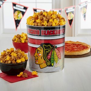 Garrett Popcorn Chicago Blackhawks klassische Zinn & 2 Lou-Pizzas