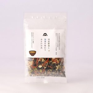 Matsuo getrocknetes Gemüse und Wakame-Meeralgenmischung für Miso-Suppe (Packung 3) – 30g