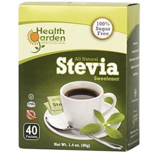 Health Garden All natürliche Stevia Süßungsmittel, 40 Packungen