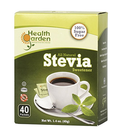 Health Garden Alle natürlichen Stevia Süßstoff, 40 Packungen