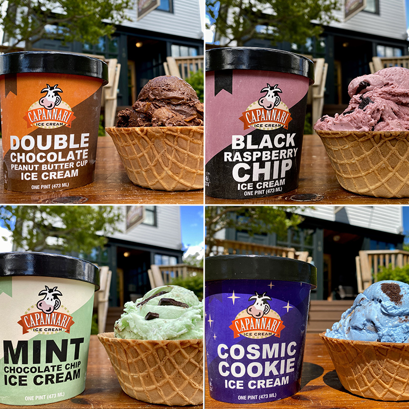 Capannari Eiscreme 4 Packung Varietät