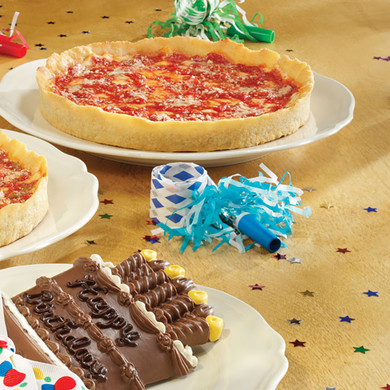Lang Grove Alles Gute zum Geburtstag Schokolade & 2 Lous Pizzas