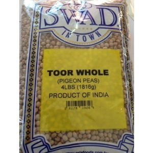 Swad Toor ganz (Pigeonerbsen) 4 kg