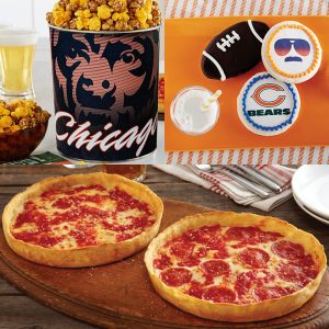 Garrett Popcorn Chicago trägt klassische Zinn, Bären Kekse & 2 lou-Pizzen