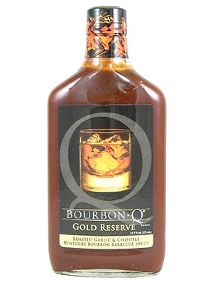 Bourbon Q Gold Reserve gerösteter Knoblauch Chipotle Kentucky Bourbon BBQ, 12,7 Unzen