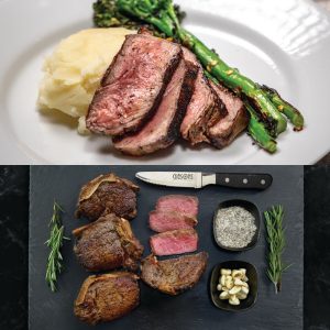 2 Gibsons . gga New York Strips & 2 Gibbons . gga Knochen-in Filets – 14oz / 12oz