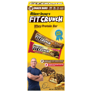Chefkoch Robert Irvine's Fit Crunch Whey Protein Riegel FITCRUNCH Sortiment Packung, 18-fach