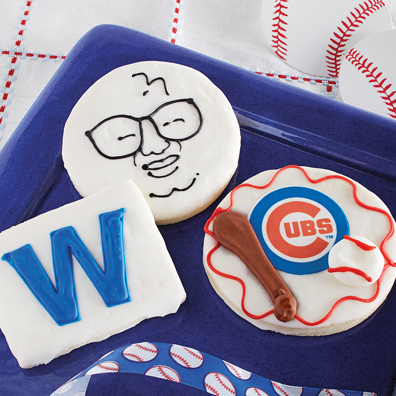 Deerfields Bäckerei Chicago Cubs Keks Trio Add-on