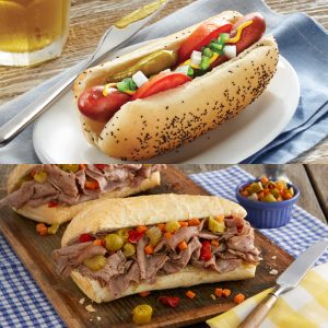 Wiener Rindfleisch Hot Dog Kit & Italienisches Rindfleisch Kit Combo