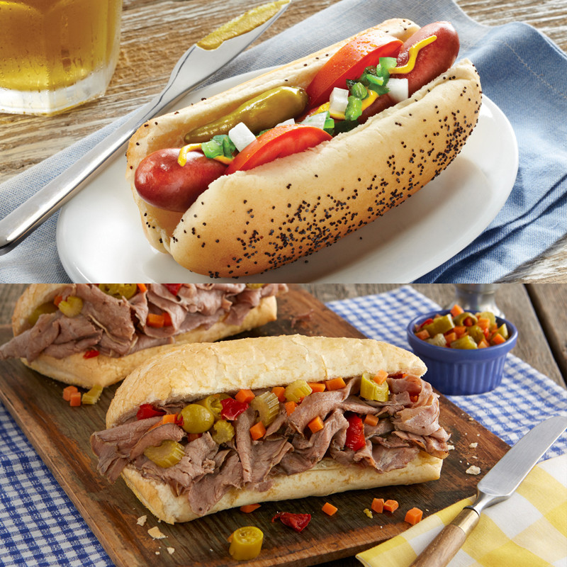 Wiener Rindfleisch Hot Dog Kit & Italienisches Rindfleisch Kit Combo
