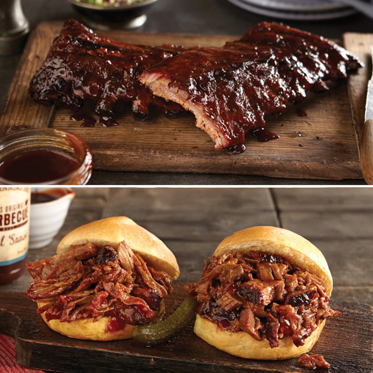 Echte Urban BBQ Brisket, Pulled Schweinefleisch, Ribs