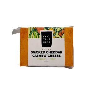 Feed Your Head vegan geräucherter Cheddar Cashew Käse, – 8oz