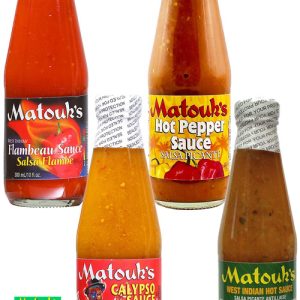 Matouk’s West Indian scharfe Saucen 4 Packung, 4/ . – 10oz