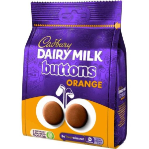 Cadbury Dairy Milch orange Knöpfe
