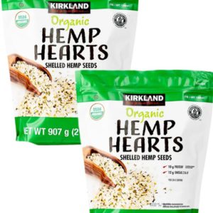 Kirkland Bio-Hanfherzen, geschälte Hanfsamen, 2 lbs (Packung mit 2)