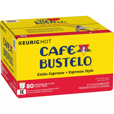 Cafe Bustelo Espresso Style Kaffee K-Cups, 80 ct