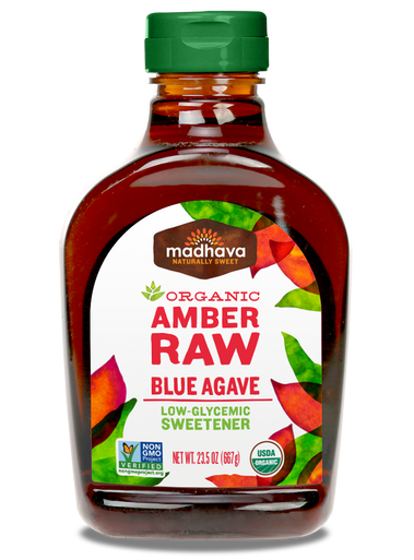 Madhava Bio Agave Nectar Amber Raw, 23,5 Unzen. (Packung mit 12)