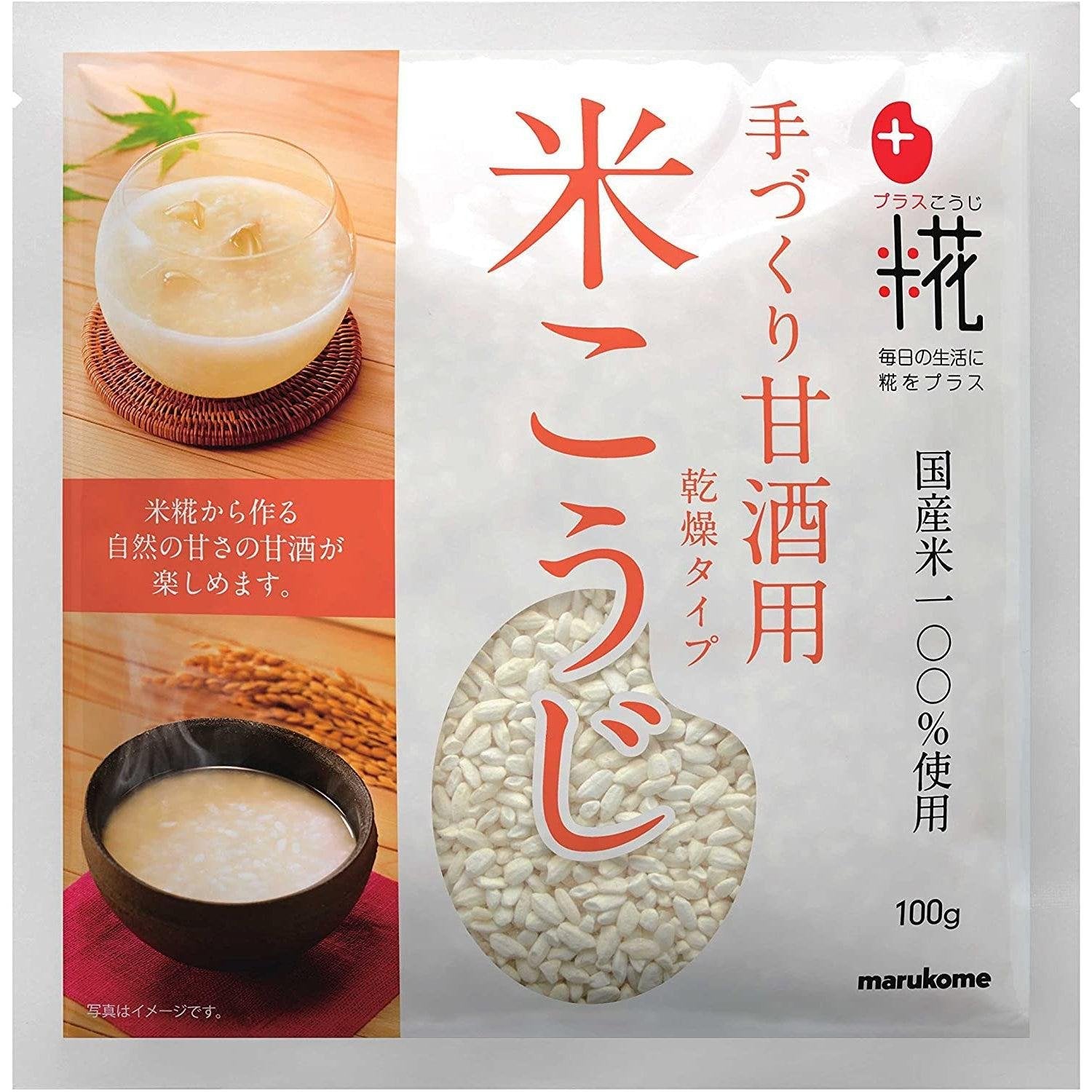Marukome Plus Koji Getrockneter Malted Reis für Amazake Reis trinken 100g