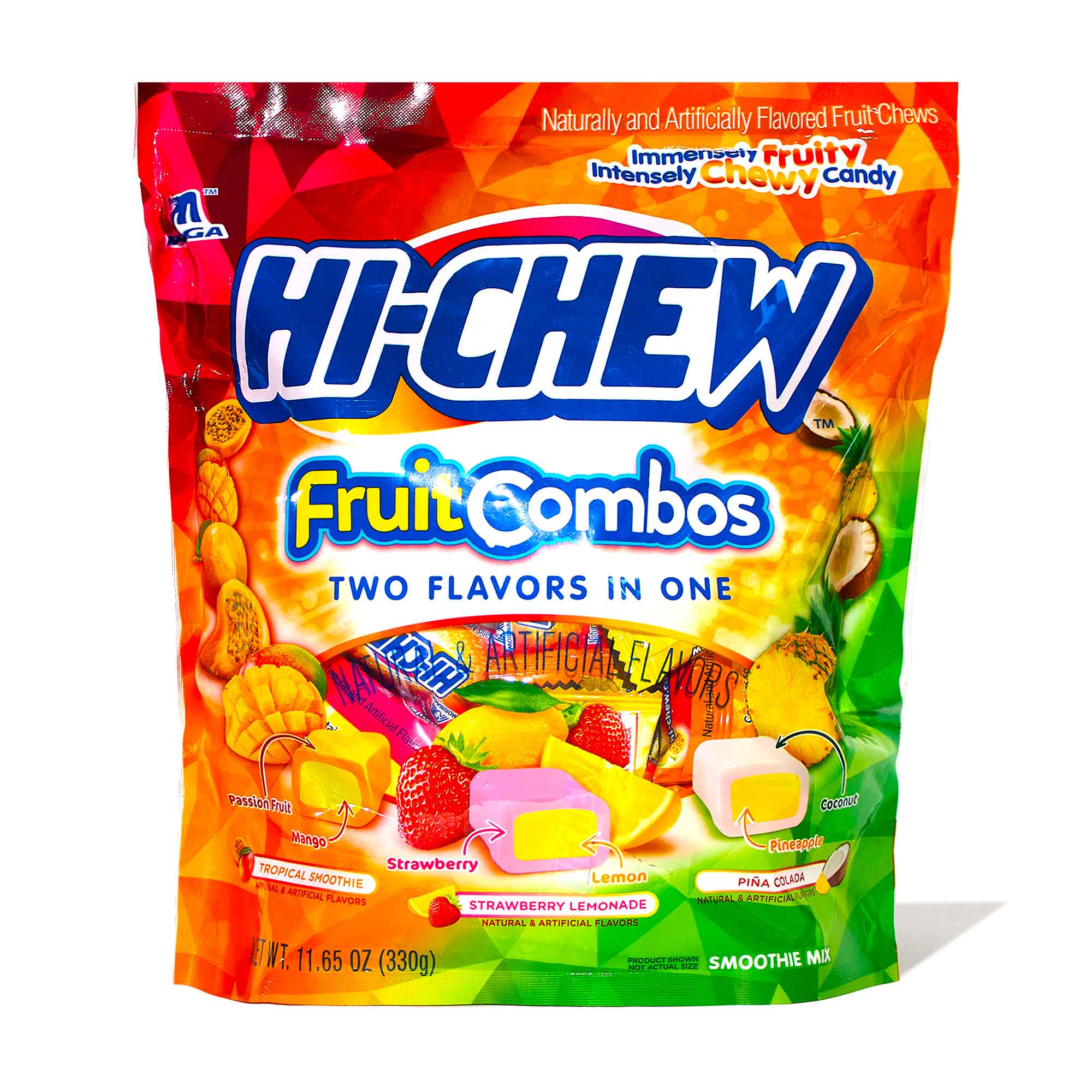 Morinaga Hi-Chew Große Standtasche: Frucht Combo Double mehrlagig Tropical