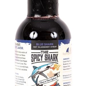Spicy Shark Hot Heidelbeere Ahornsirup, 8oz