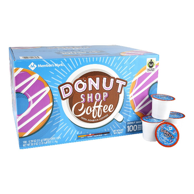 Member's Mark Donut Shop Kaffee Einzelportion K-Cup Kaffeepads, 100 ct