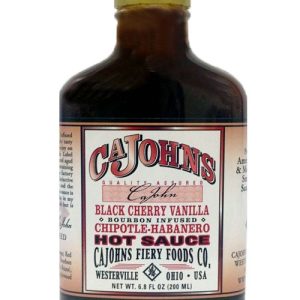 Cajohns schwarze Kirsche Vanille scharfe Sauce, 6.8oz.