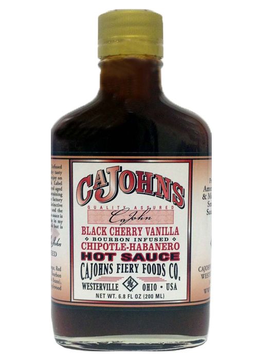 Cajohns Schwarz Kirsche Vanille Chilisauce, 6,8 Unzen