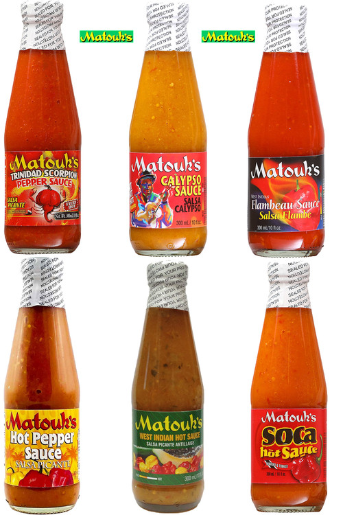 Matouk's West Indian Chilisaucen Vollset, 6/10 Unzen