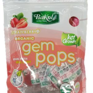 Bakol Bio Edelstein Pops Erdbeere aromatisierte Lutscher, 8,5 Unzen